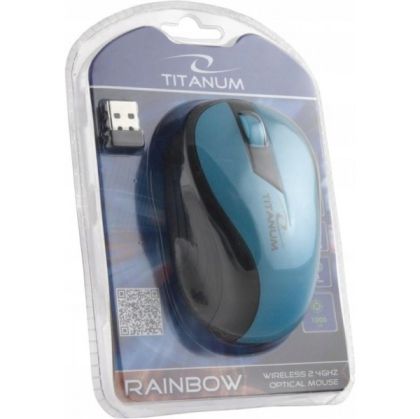 Мишка безжична RAINBOW TM114B/ синя