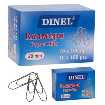 Кламери Dinel, 28мм 100бр