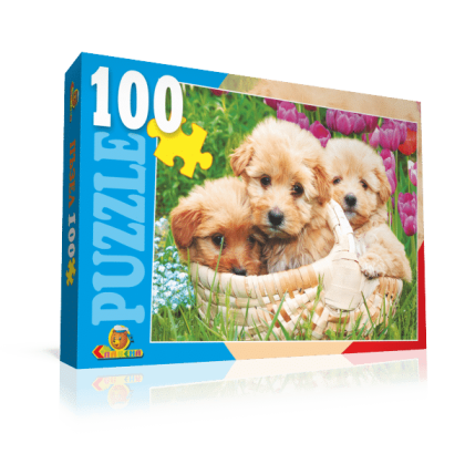 Пъзел 100 елемента с кученца