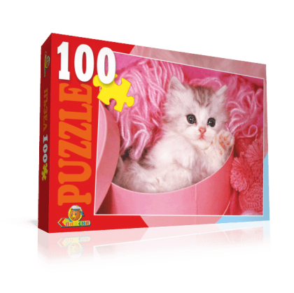 Пъзел 100 елемента с коте
