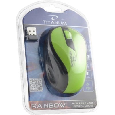 Мишка безжична RAINBOW TM114G/ зелена