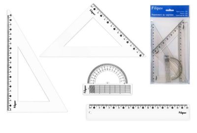 Комплект за чертане , 20см, Filipov