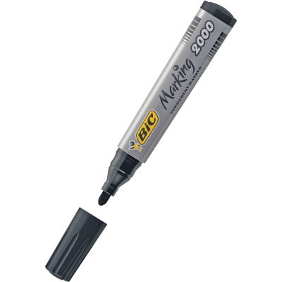 Перманентен маркер Bic 2000 Объл връх 1.7 mm Черен