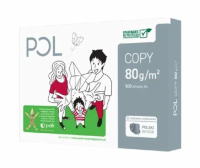 Копирна хартия Polcopy, A4, 500 л. 80 g/m2